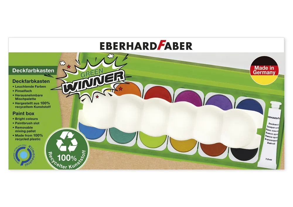 Eberhard Faber Deckfarbkasten Green Winner