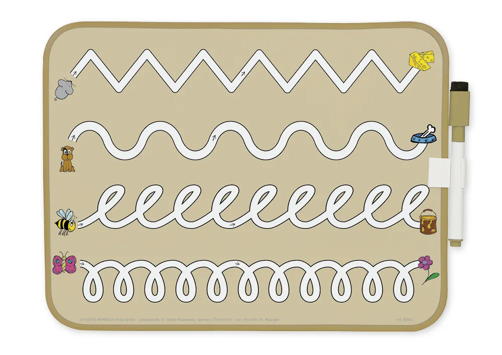 Prima-Colori Schwungübungs-Whiteboard, magnethaftend