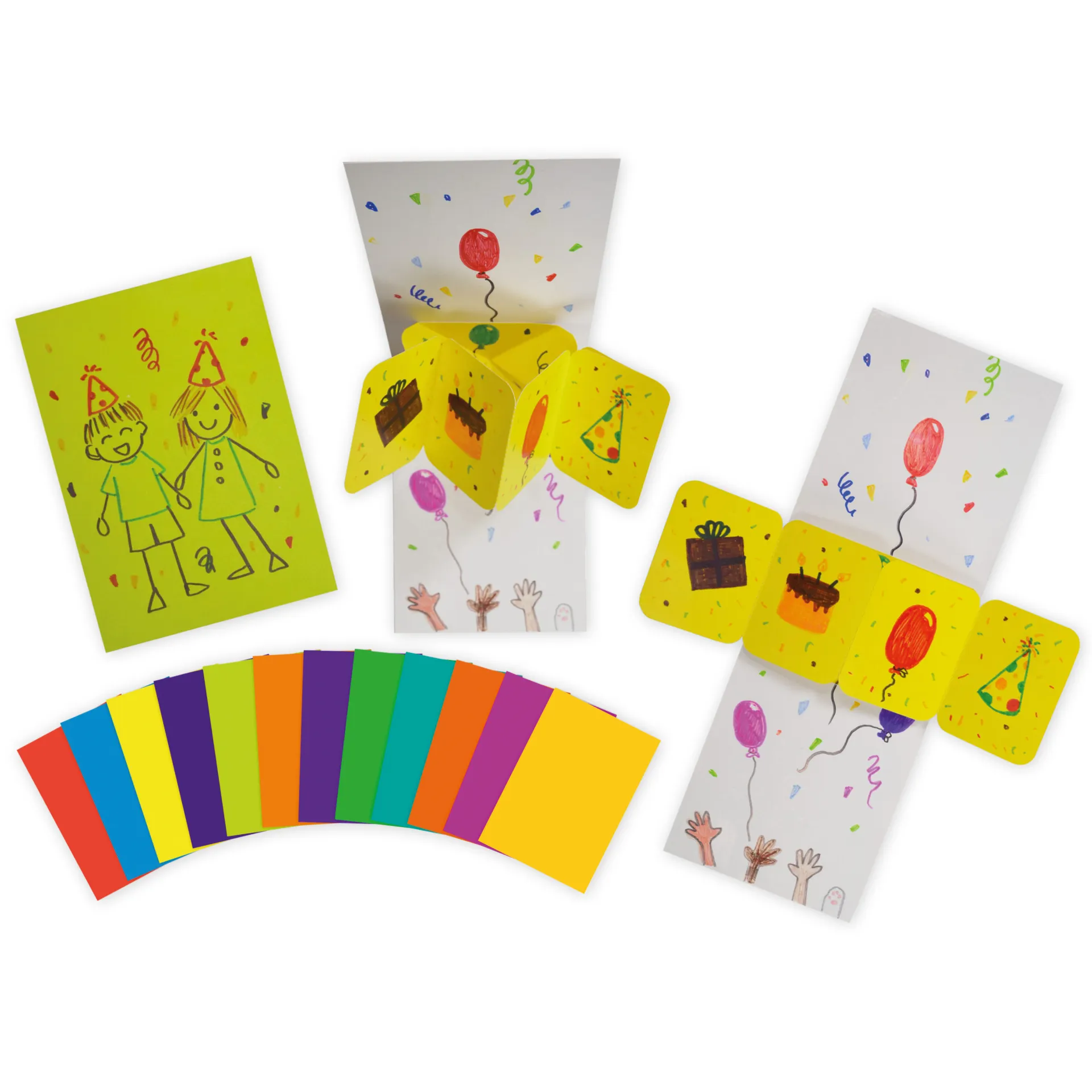 POP-UP-Karten zum Basteln, 24 Stück