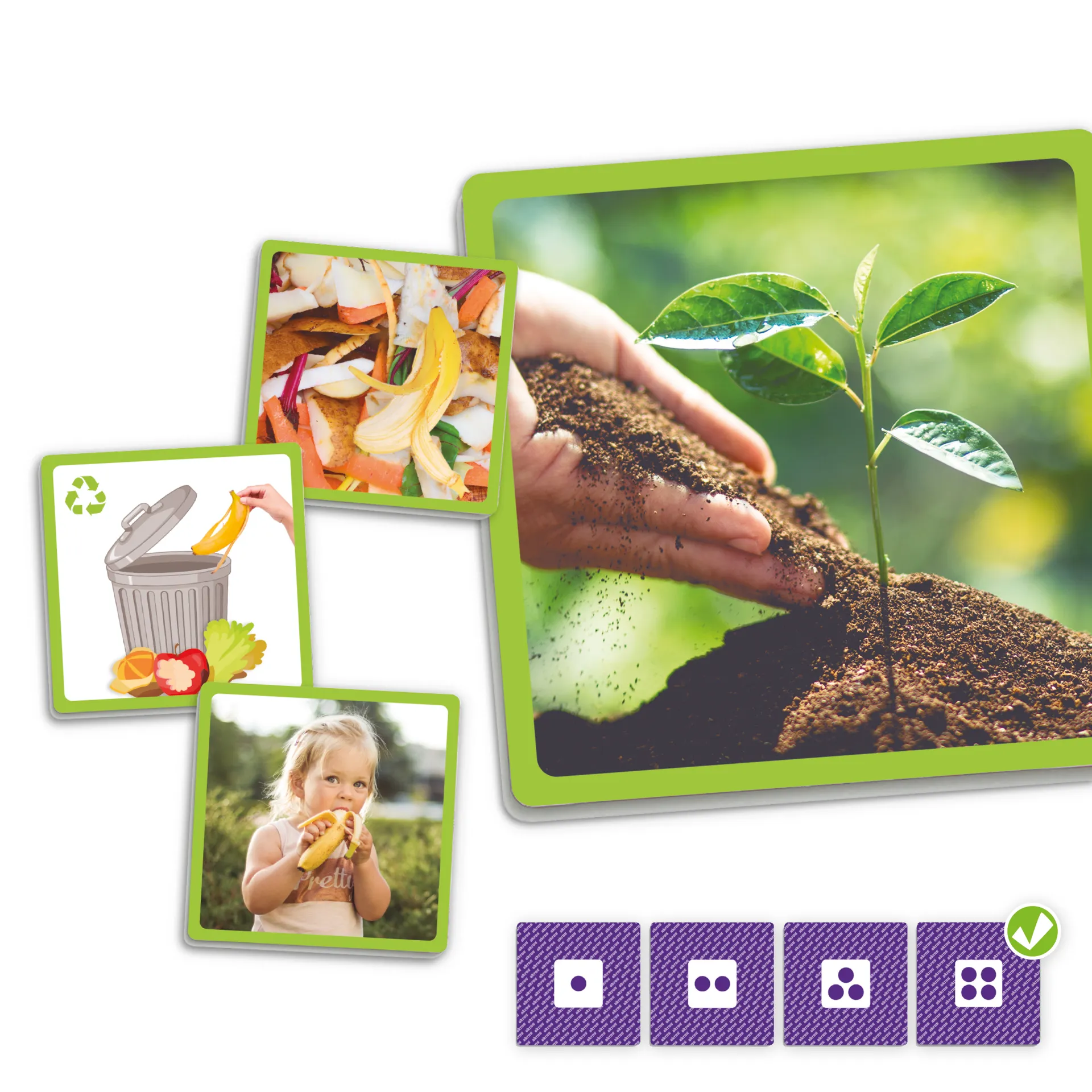 Set "Recycling-Abläufe", Bildfolgen im Koffer