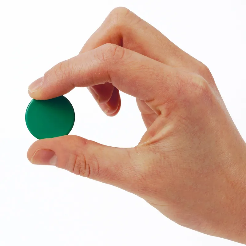 Plättchen aus Re-Plastic, vollfarbig, 100 Stück