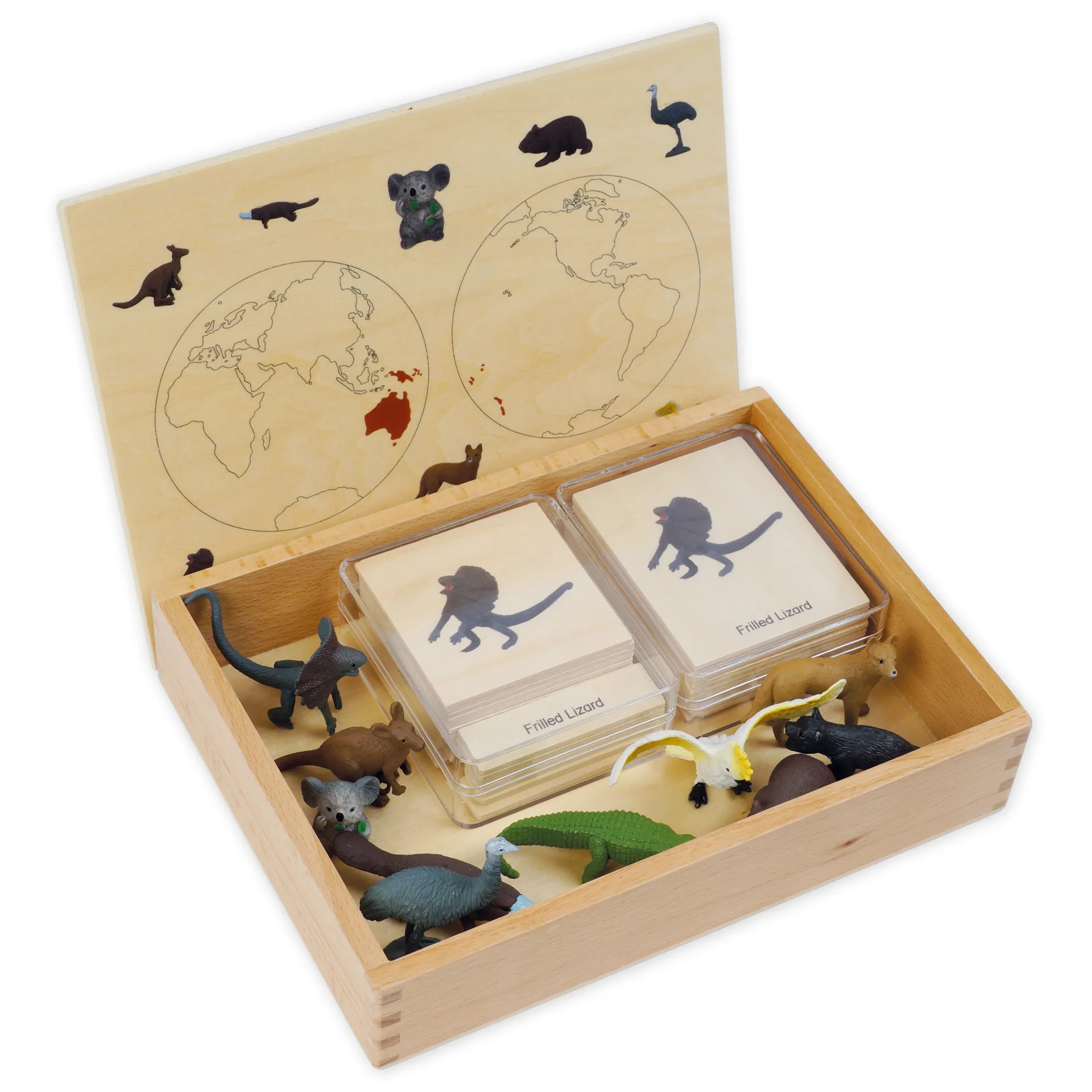 TimeTEX Mini-Tier-Set Australasien "Montessori Premium"