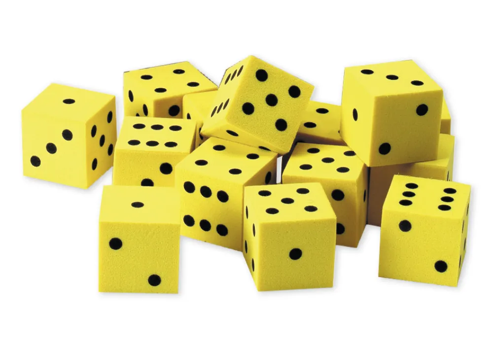 Flüster-Spielwürfel Satz, 200-tlg., 17 mm, mit Augen