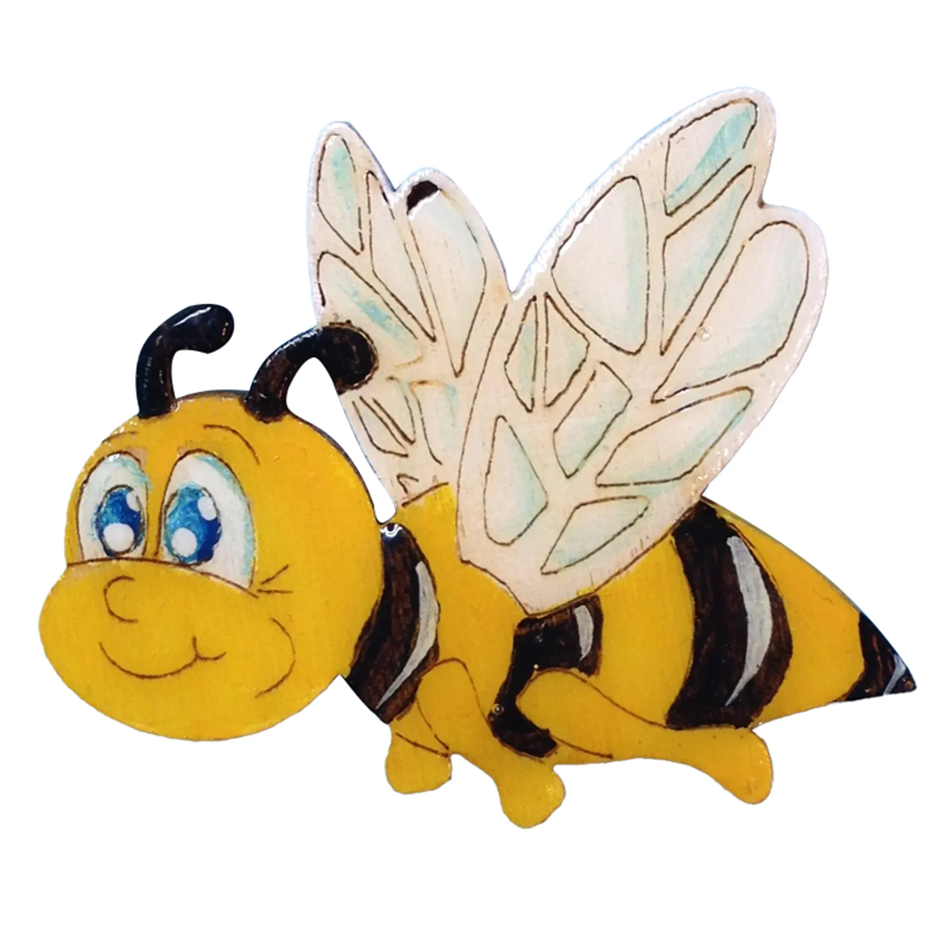 Fliegende Holz-Biene zum Gestalten, 10 cm breit