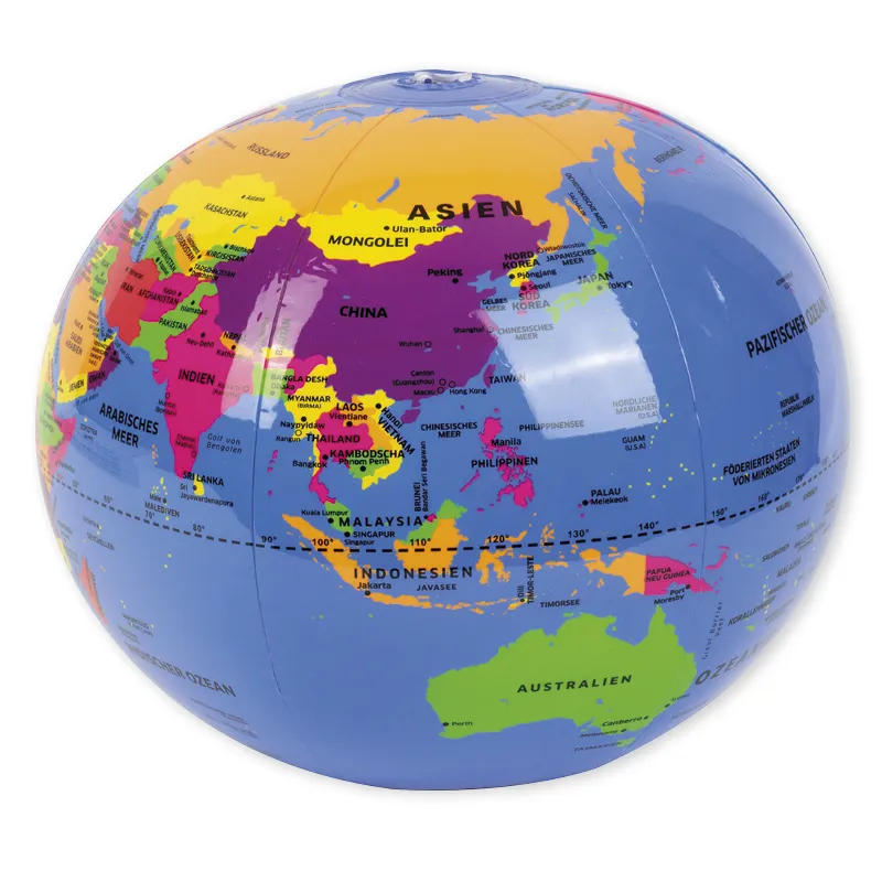 Globus-Ball, Beschriftung deutsch, ca. 30 cm ø