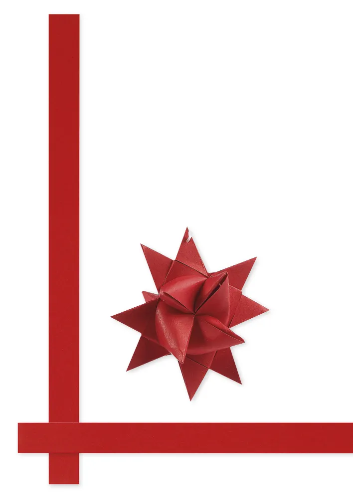 Bastelset "Kleine rote Fröbelsterne", für 125 Sterne