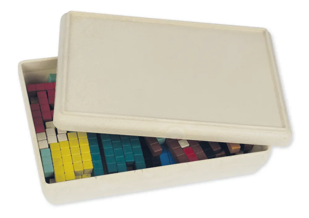 Rechenstäbe aus RE-Wood, 126-tlg., in Stapel-Box