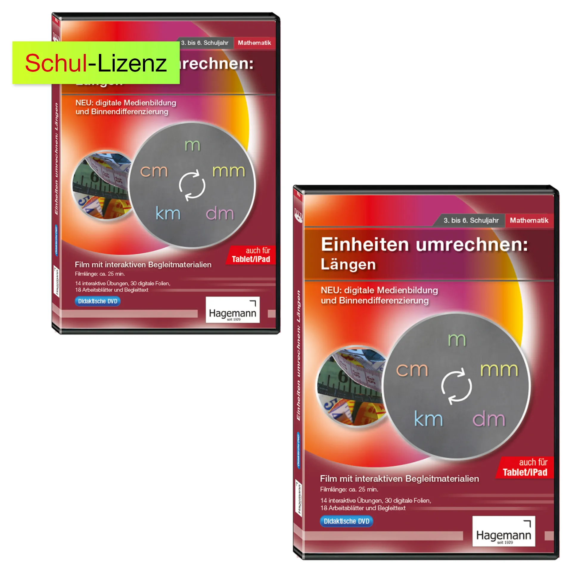 Didaktische DVD Einheiten umrechnen: Längen (tabletfähig)