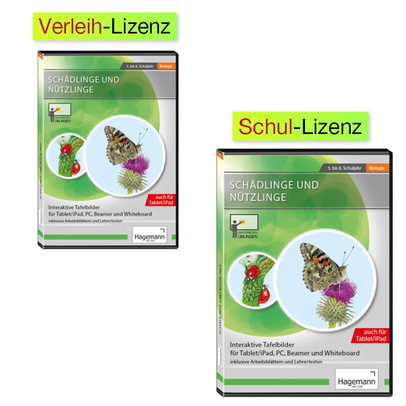 Interaktive Tafelbilder Schädlinge und Nützlinge (tabletfähig)