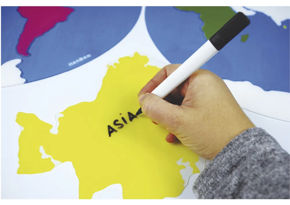 Kontinente-Riesenpuzzle, 12-tlg.