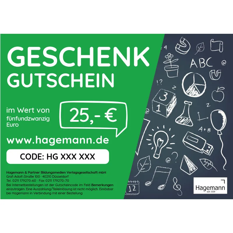 Hagemann Gutschein 25,00 EUR