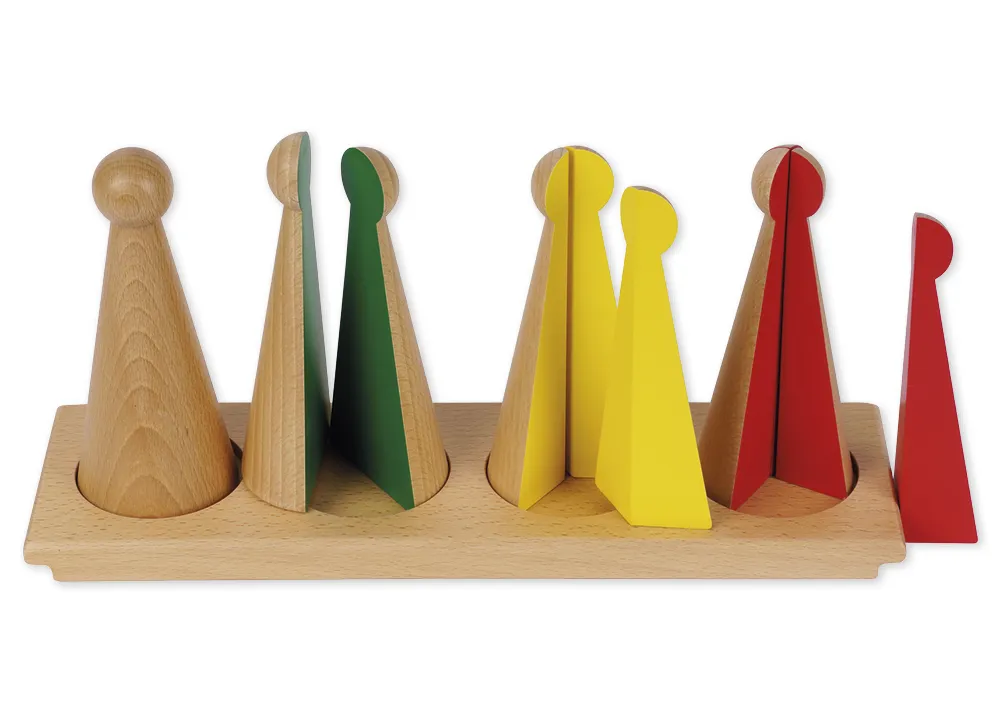 TimeTEX Kegel zum Bruchrechnen "Montessori Premium"