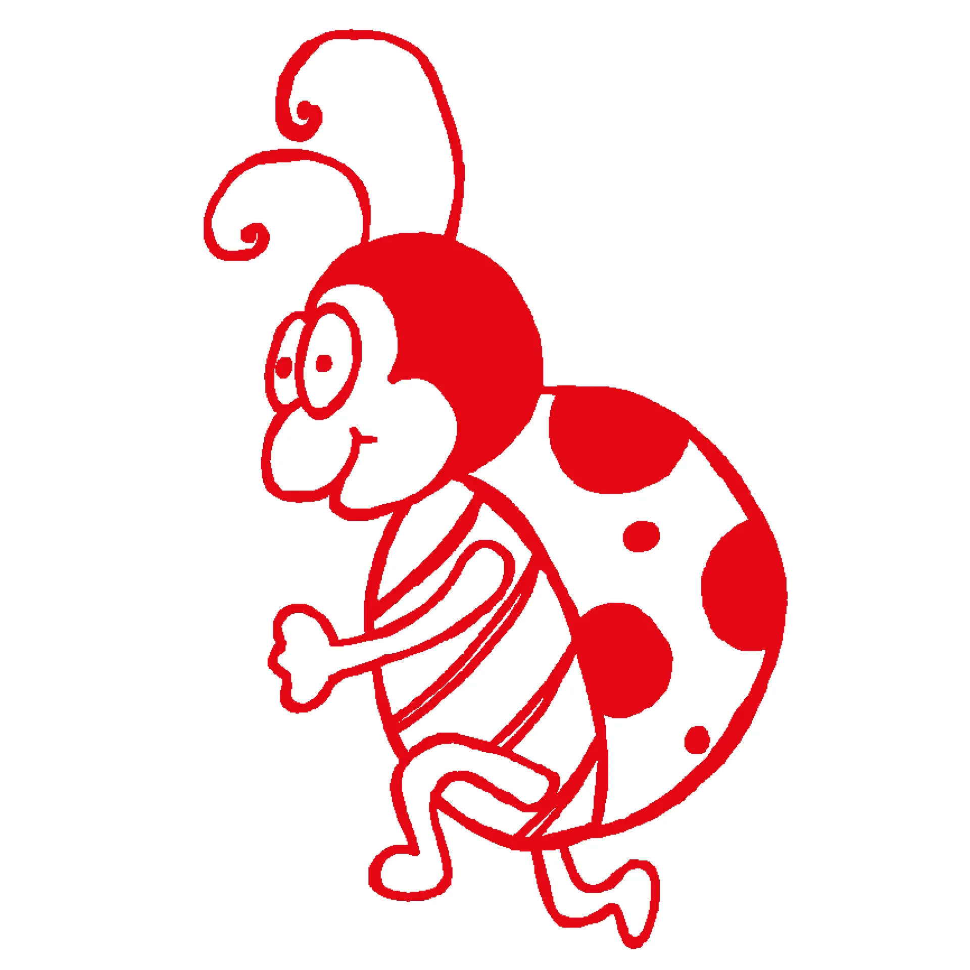 Siebdruck-Stempel „Marienkäfer“