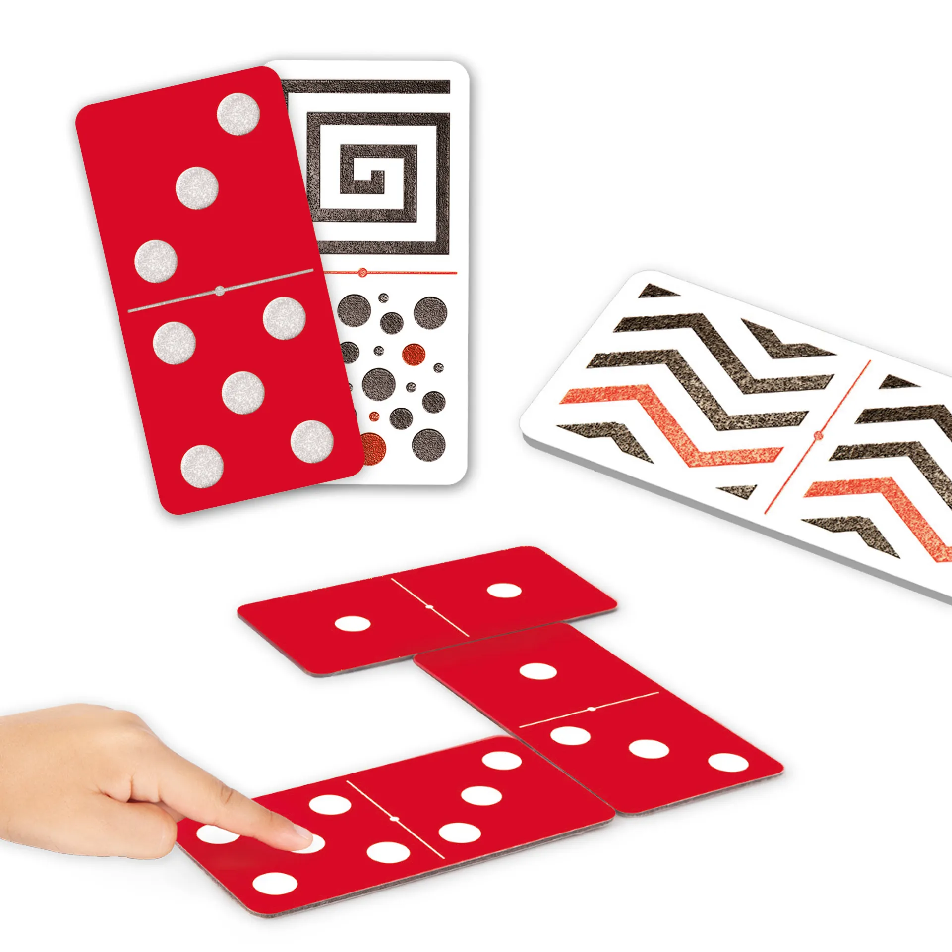 Domino "visuell und taktil", 28-tlg.