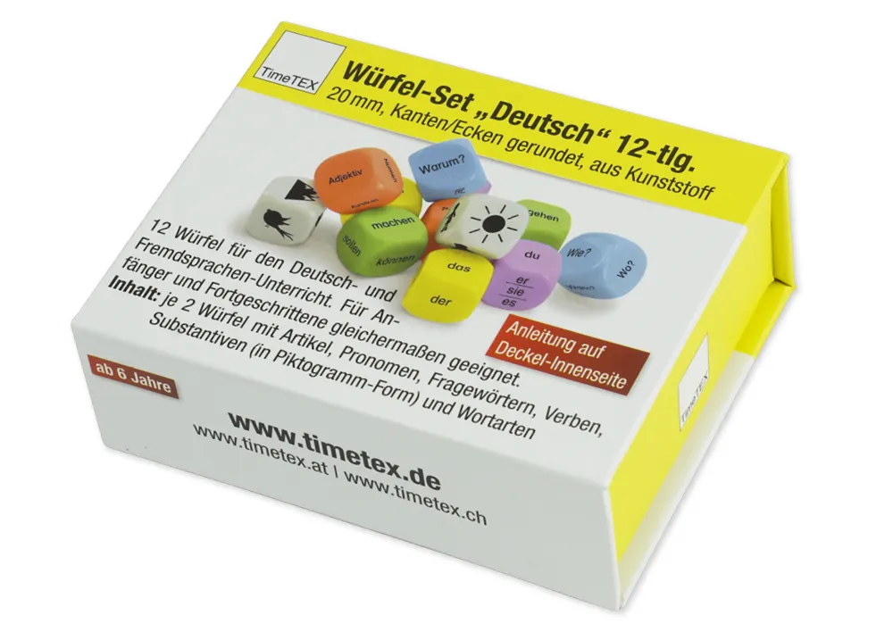 Würfel-Set „Deutsch“ 12-tlg., 20 mm in Box