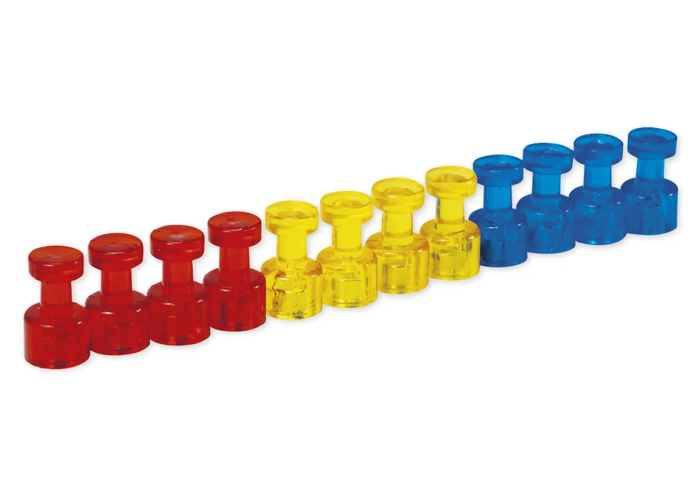 Set Neodym-Magnete mit Griff, 11 mm ø, 12 Stück