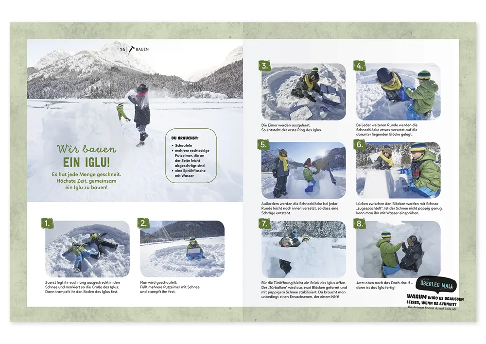 Buch "Mein Sach- und Mach-Winter-Buch", 48 Seiten