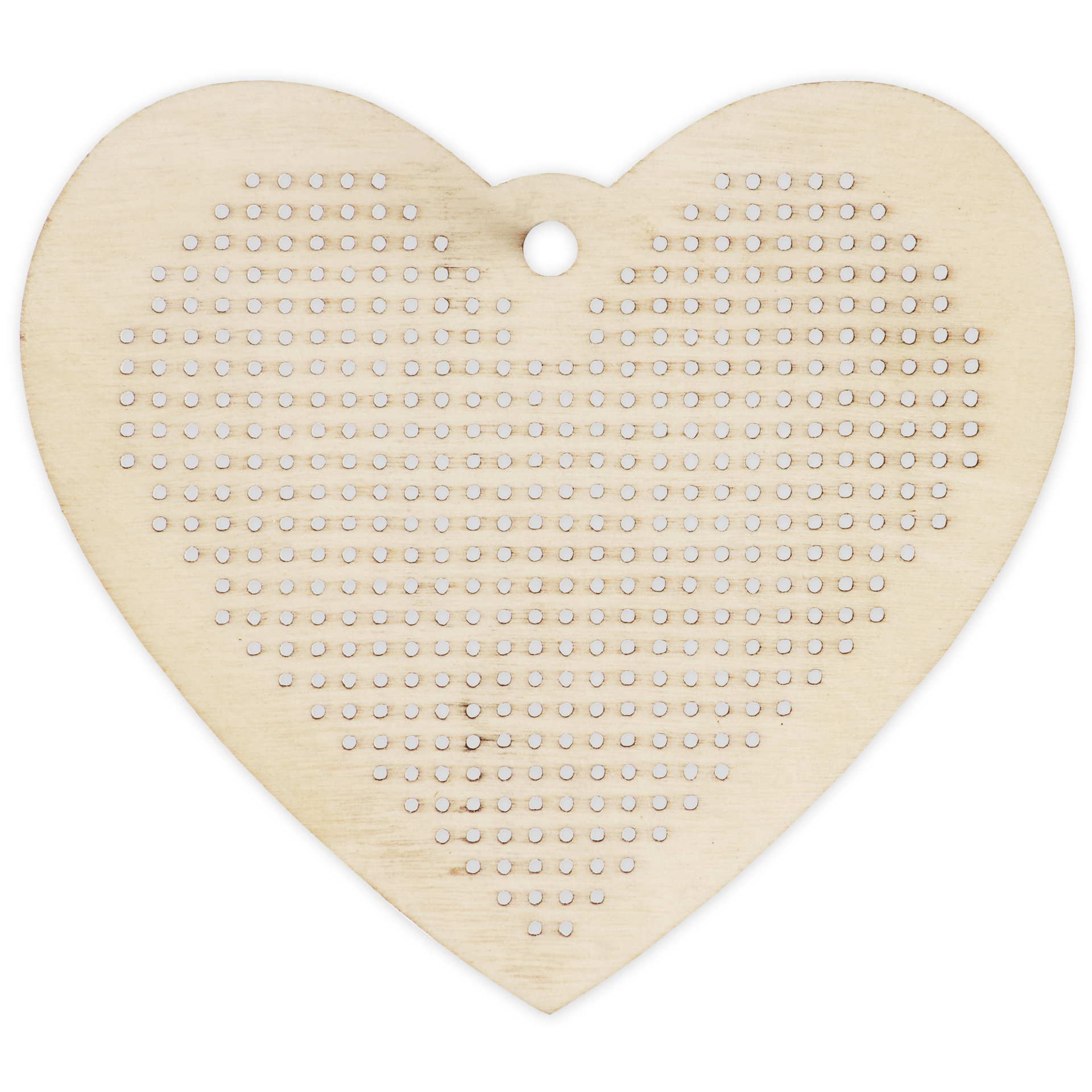 Schlüsselanhänger "Stickherzen", 6 Stück