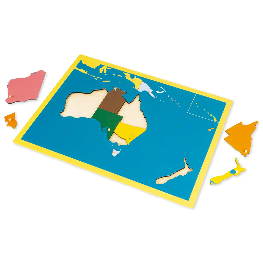 TimeTEX Puzzlekarte Ozeanien "Montessori Premium"