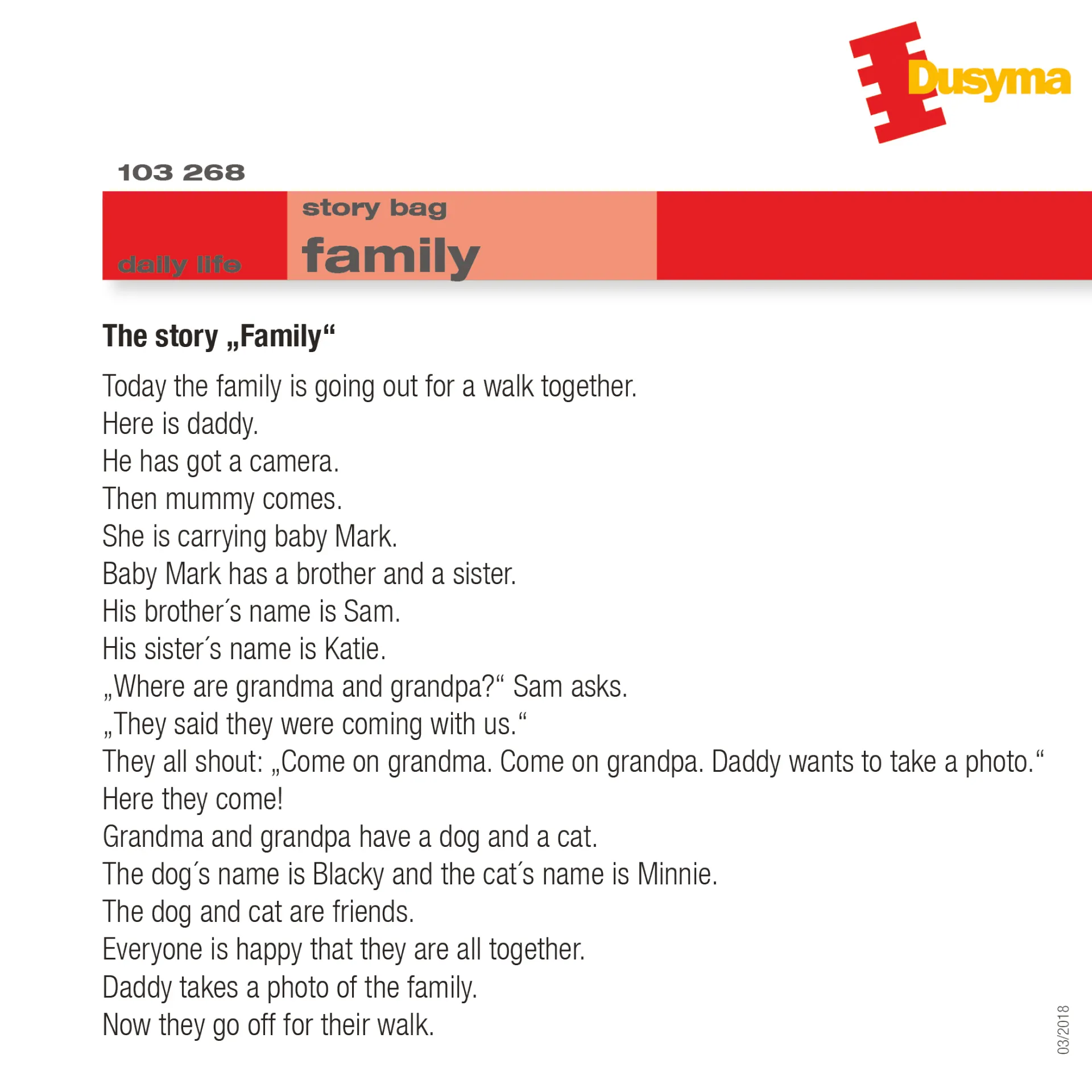 Geschichtensäckchen "Familie", 7-tlg.