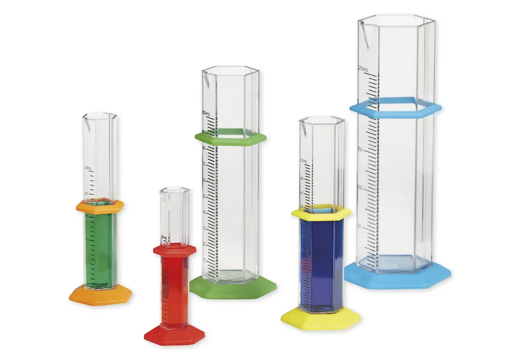 Bunte Messzylinder, 15-tlg.