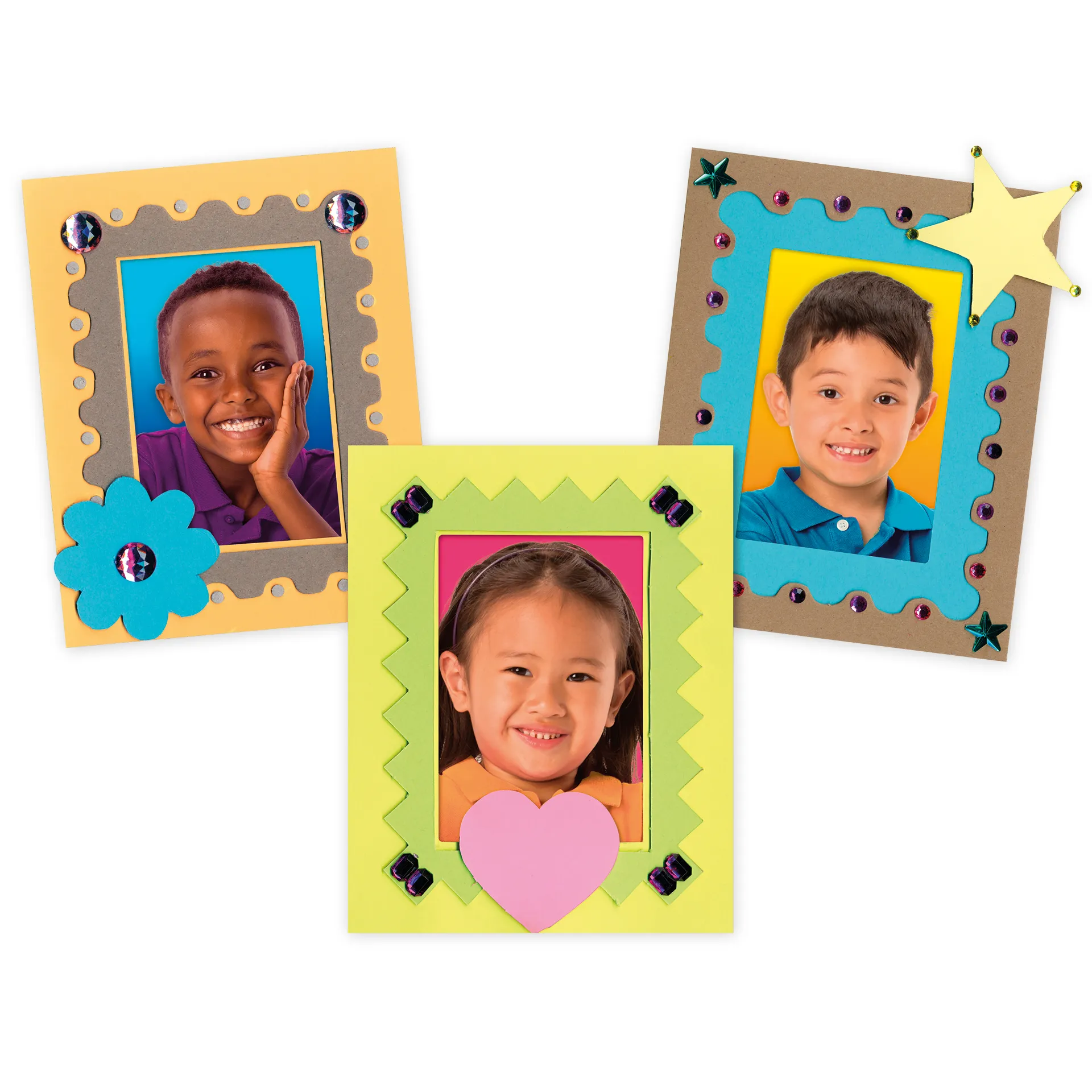 Bilderrahmen-Set aus Graupappe für 12 Stück, 36-teilig