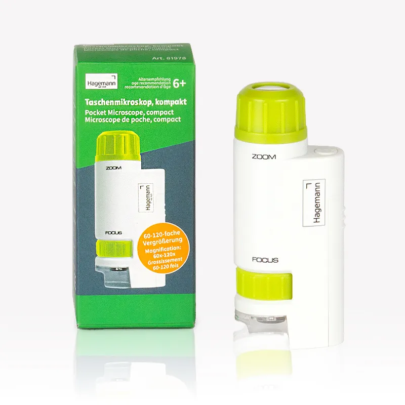 Hagemann Taschenmikroskop, kompakt (60-120-fach)