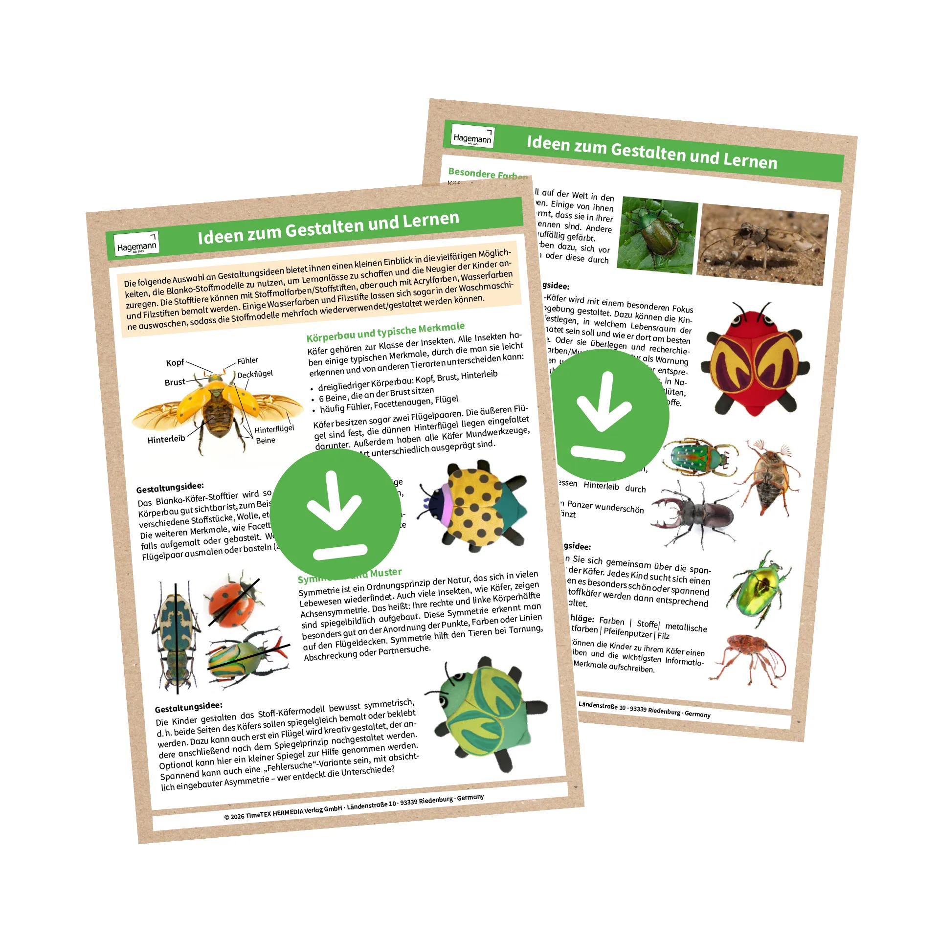 Stoff-Käfer, Blanko