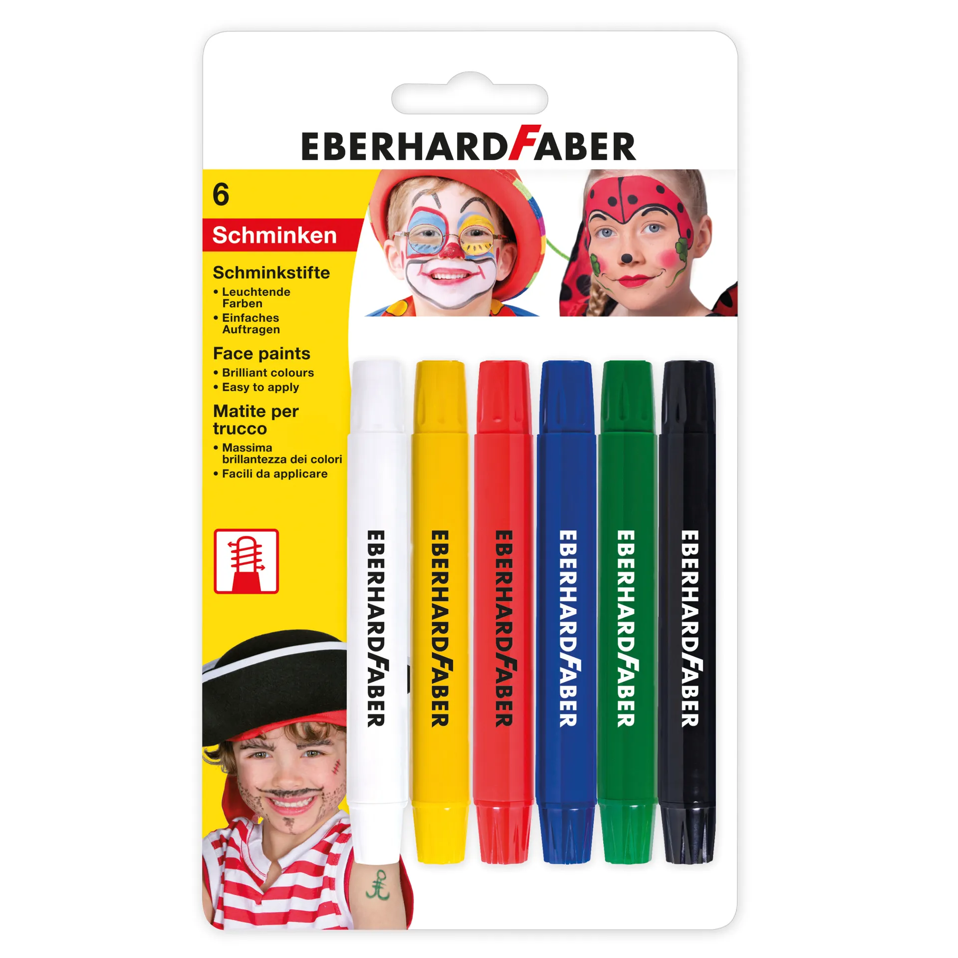 Schminkstifte, 6-tlg.