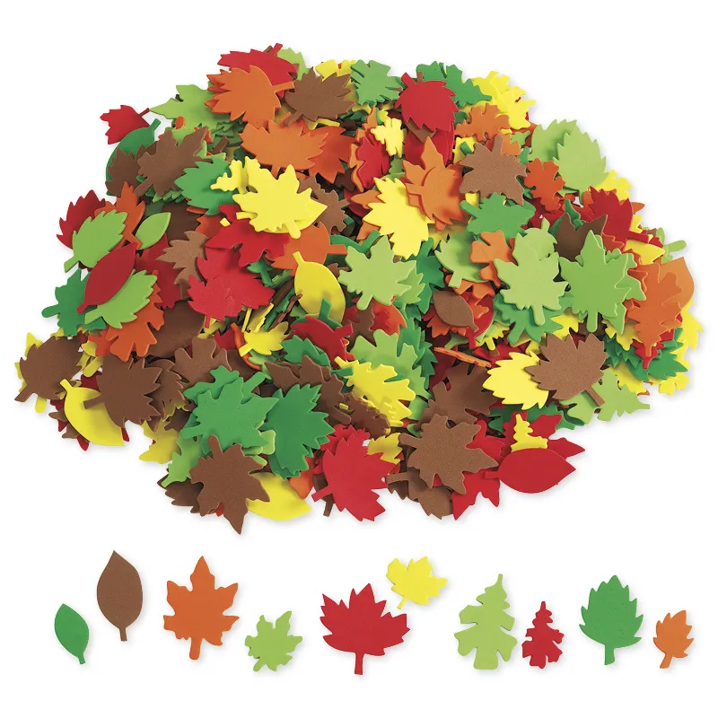 Herbstblätter aus Moosgummi, 500-tlg.