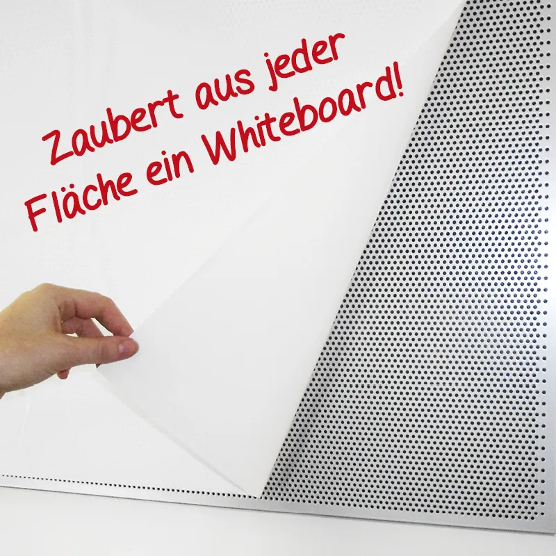 Whiteboard-Folie statisch, 20 m auf Rolle, weiß matt