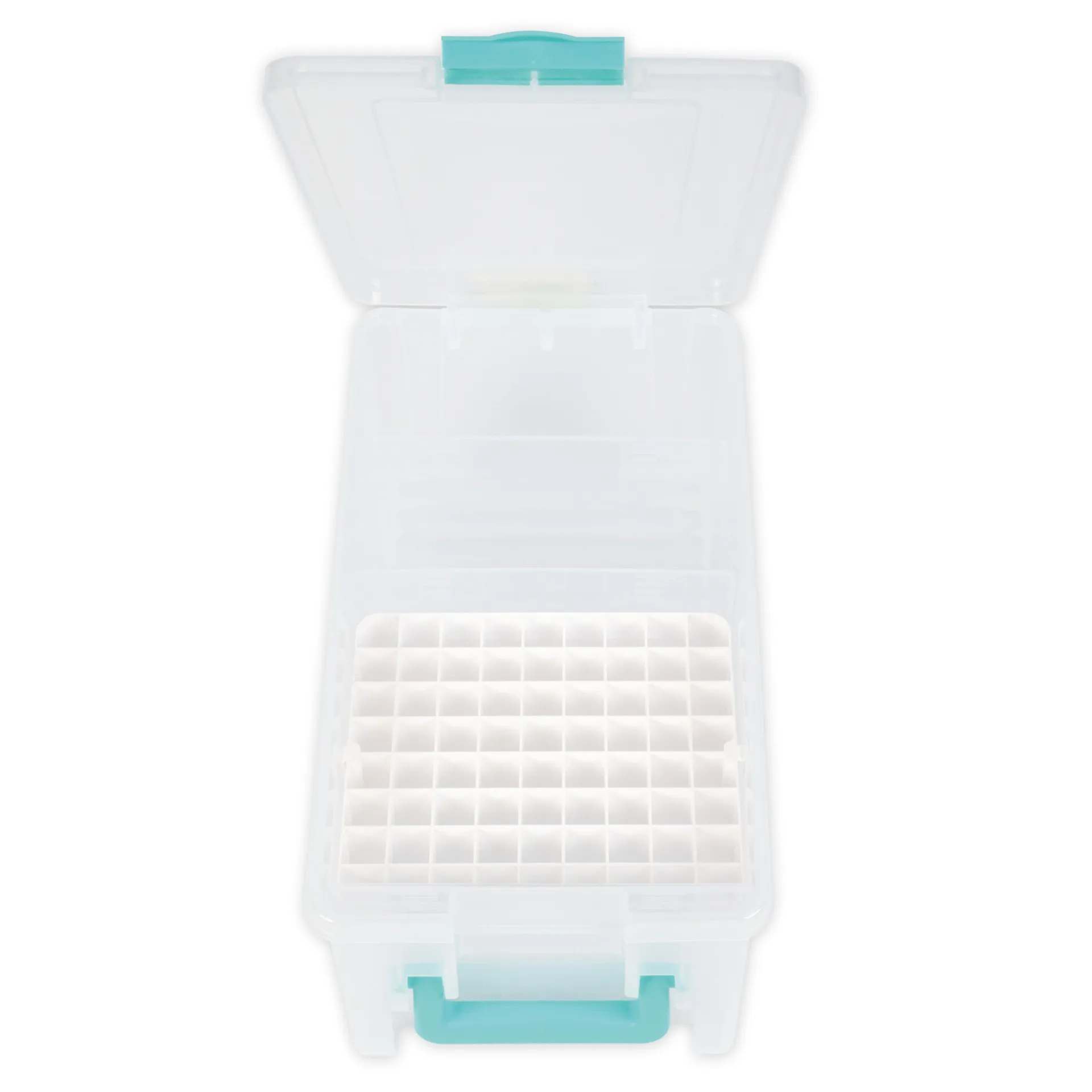 TimeTEX Klappdeckel-Box mit Stifte-Einsatz, transparent