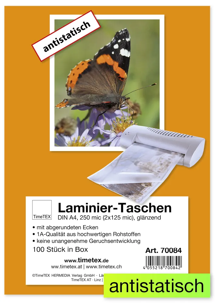 Laminier-Taschen A3 2x80 mic glänzend, 100 Stück