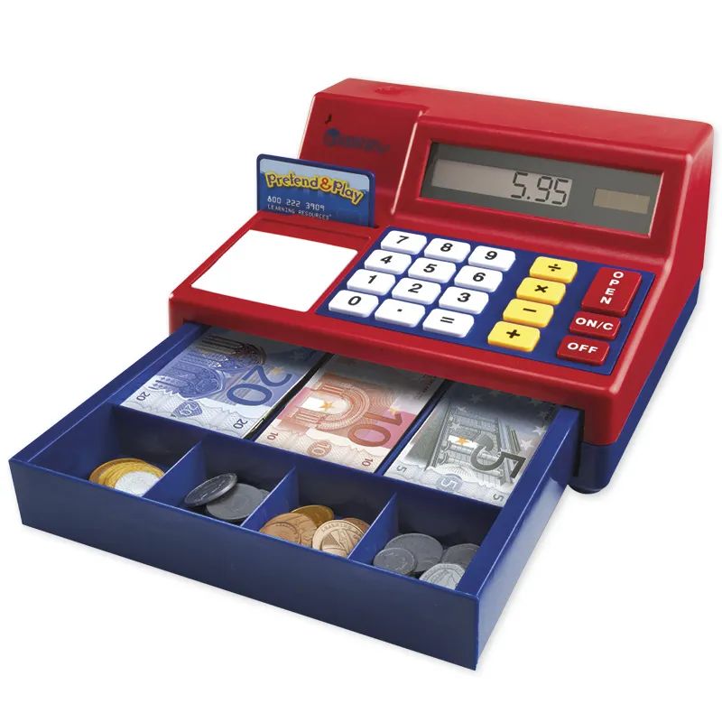 Kasse mit Taschenrechner