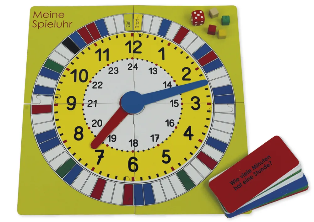 Mathespiel Uhrzeit, 96-tlg.