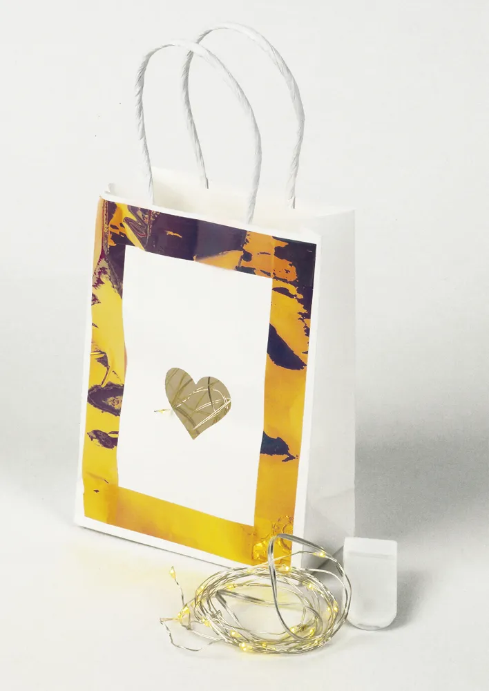 Papiertüten mit Henkel, 16x12x5 cm, 20 Stück