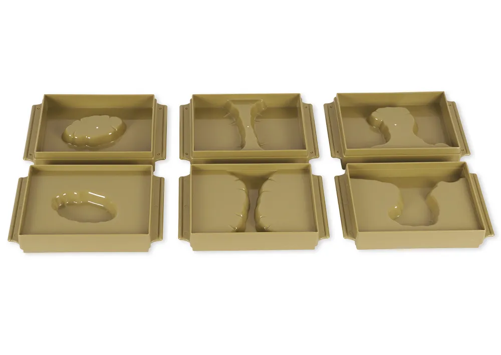 TimeTEX Schalen Land und Wasserformen, 10 Stück "Montessori Premium"