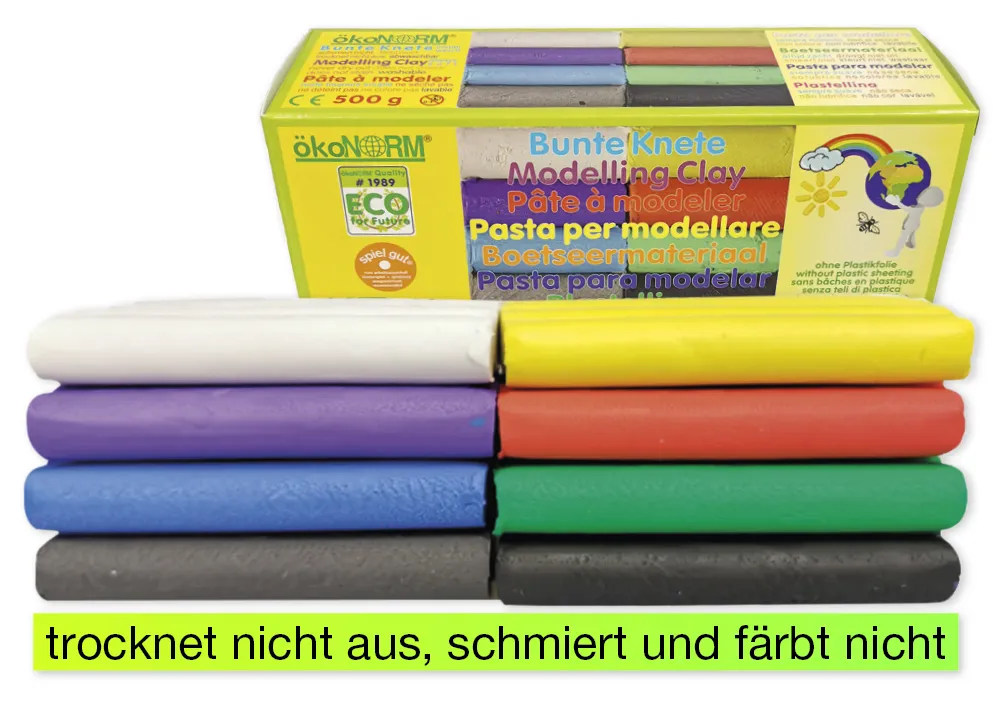 Bunte Knete, 500 g