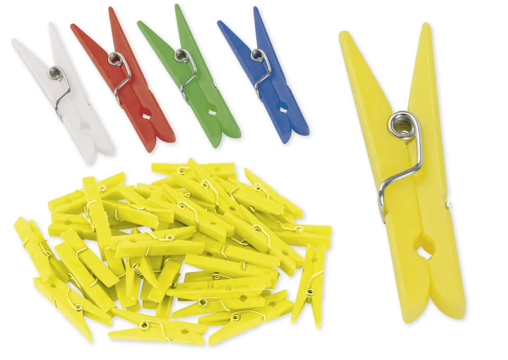 Kunststoff-Klammern 35 mm (für Markierungen), 50 Stück