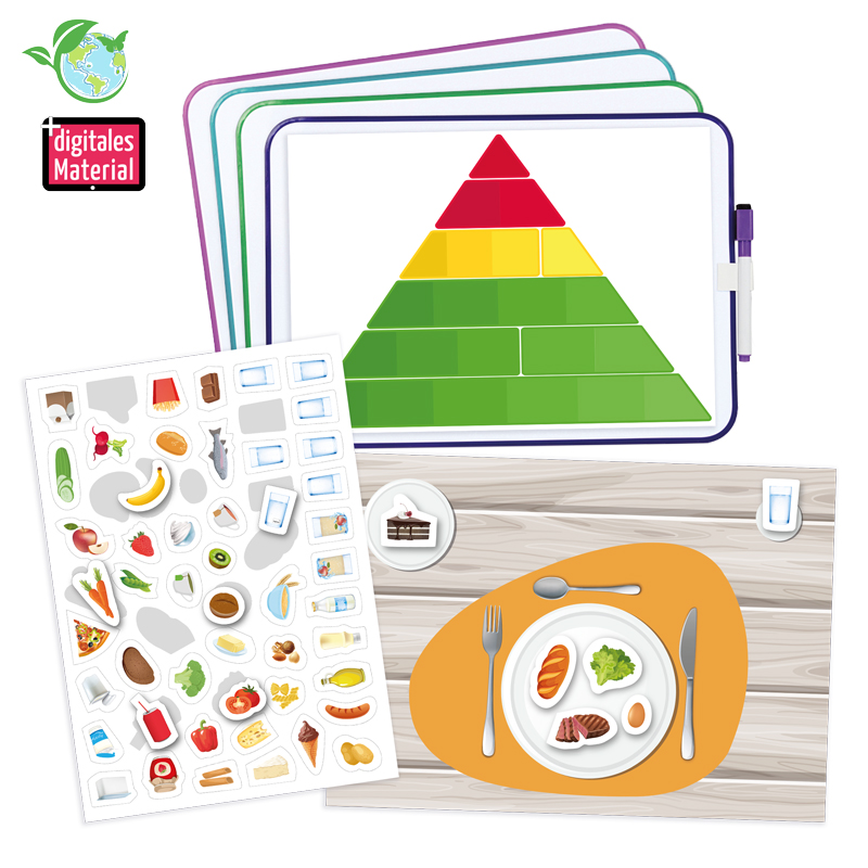 Hagemann Gruppen-Lernset Gesunde Ernährung (magnetisch), 130-tlg
