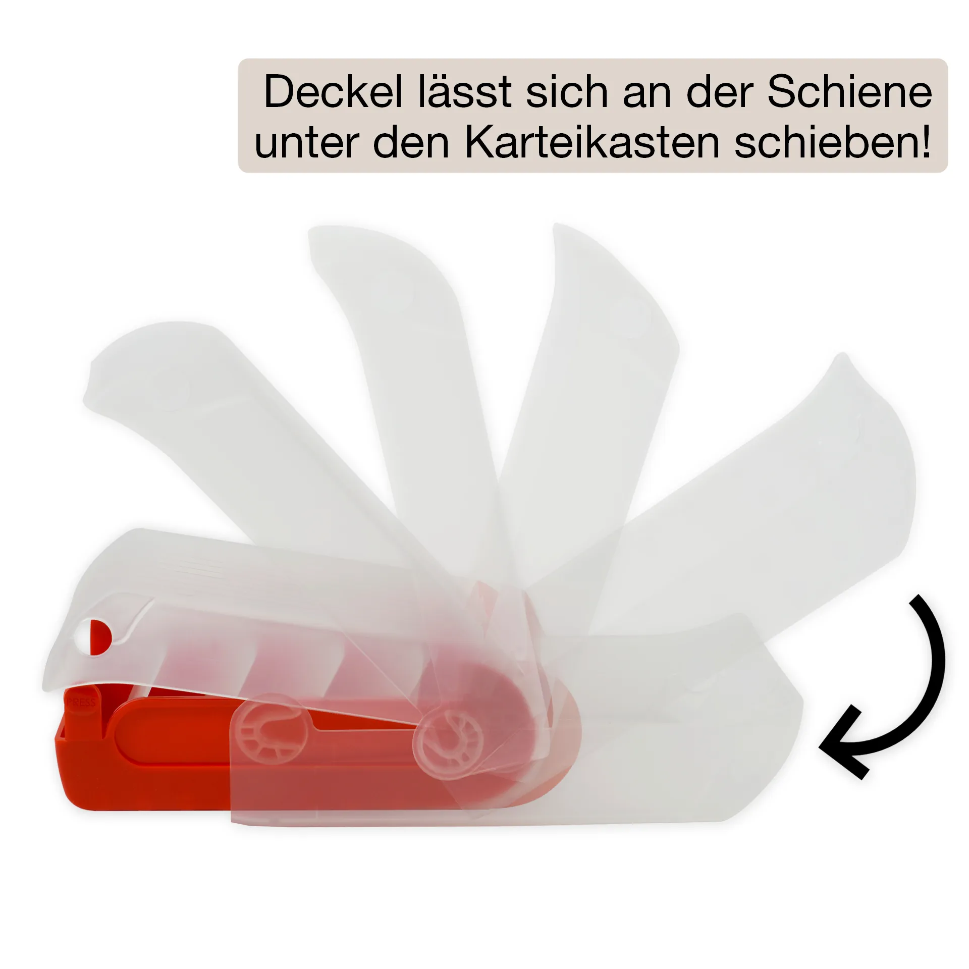 Karteikasten für A8 Kunststoff