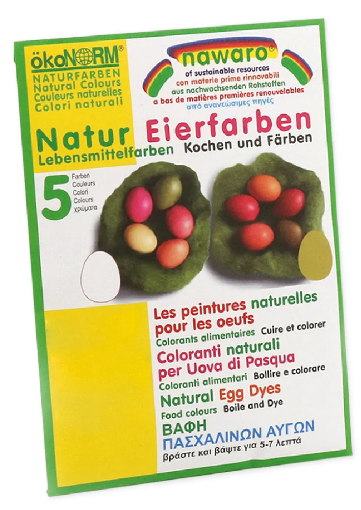 Eier-Färbefarben nawaro, 5-tlg.