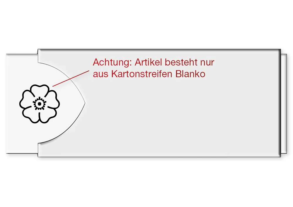 Kartonstreifen Blanko 10 tlg.