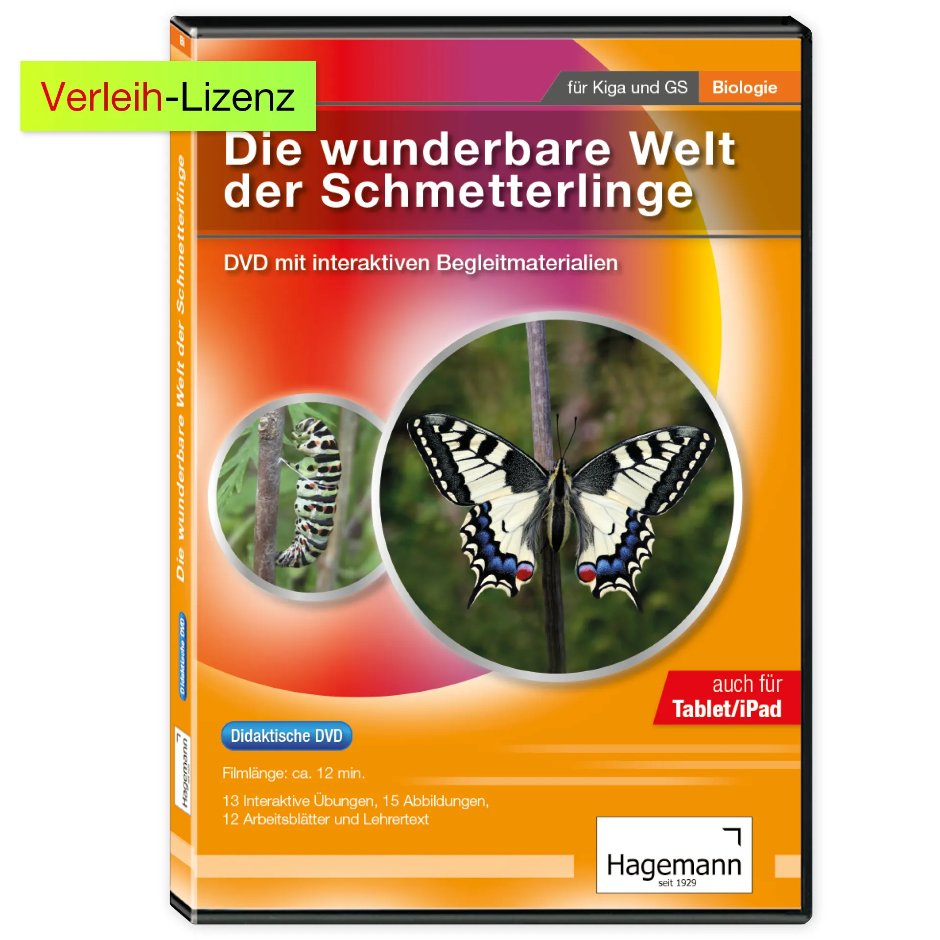 Didaktische DVD Die wunderbare Welt der Schmetterlinge (tabletfähig)