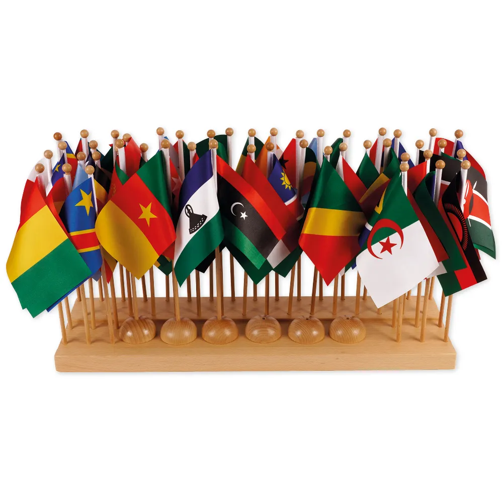 TimeTEX Flaggenständer Afrika "Montessori Premium"