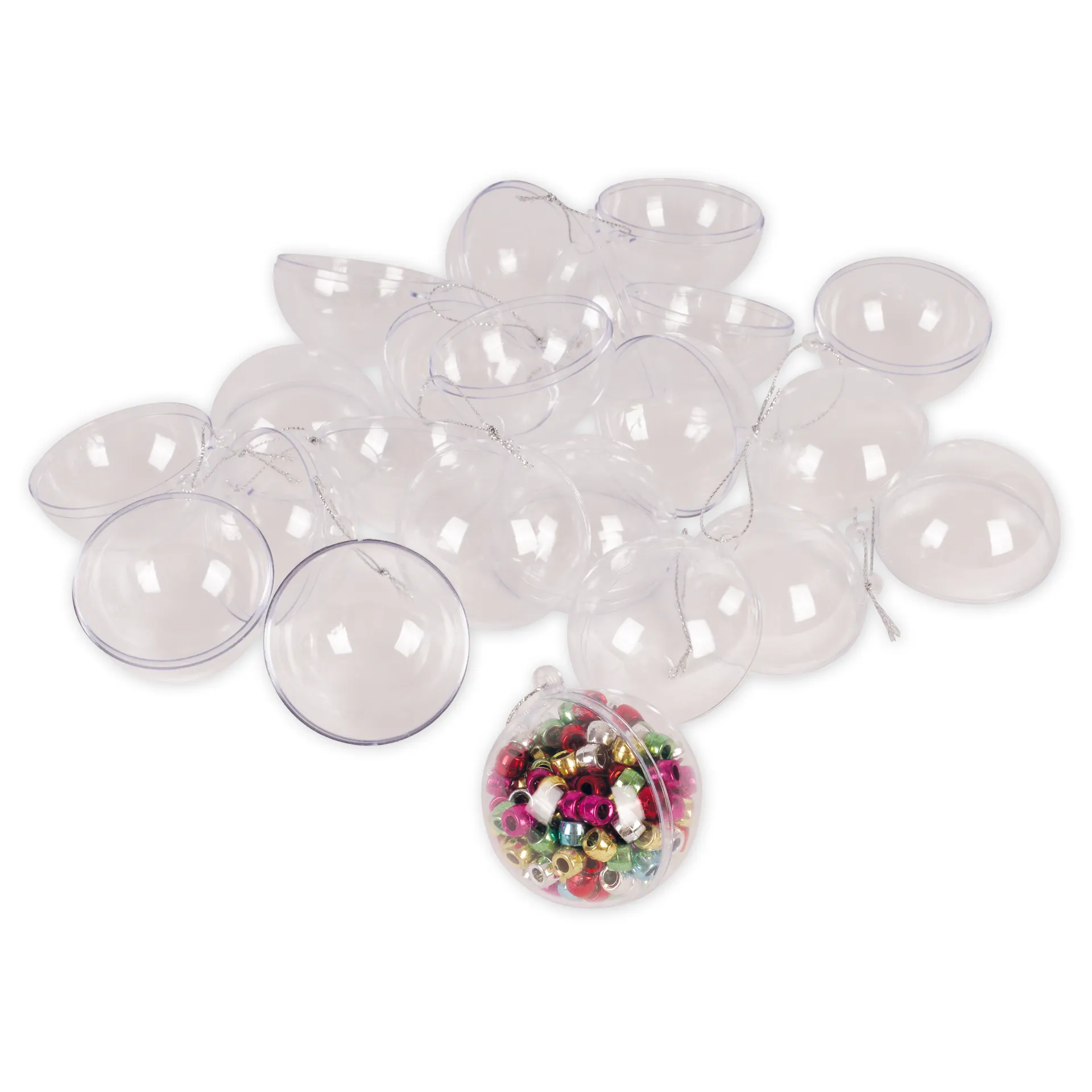 Plastikform "Kugel", 12 Stück