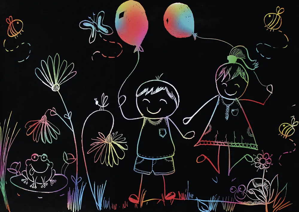 Kratzposter XL, 8 Stück