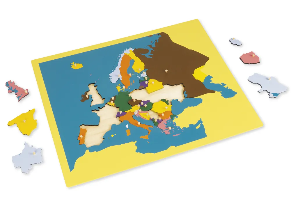TimeTEX Puzzlekarte Europa "Montessori Premium"