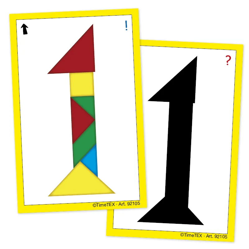 Kartenspiel "Tangram" in Etui