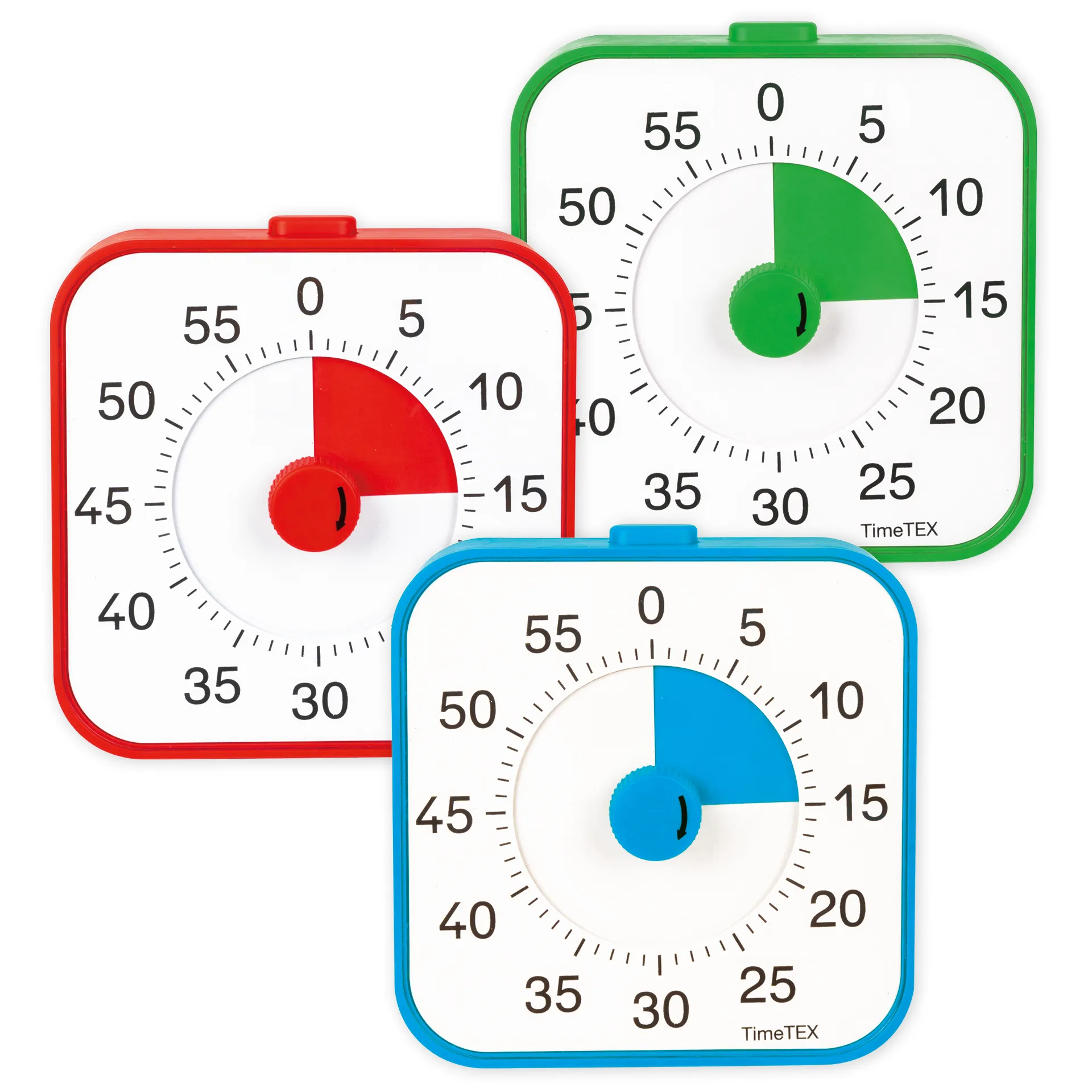 TimeTEX Zeitdauer-Uhr „lautlos“ ColorLINE, mit Pausentaste